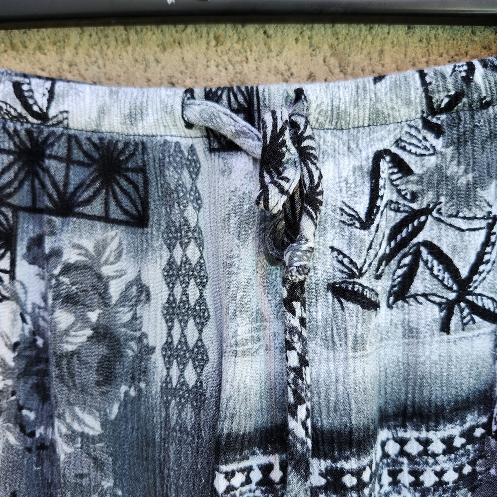 Vintage Patchwork Gray Drawstring Midi/ Maxi Beac… - image 2